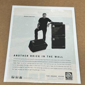 AMPEG AMPS - ROGER WATERS of PINK FLOYD - 2010 Print Advertisement